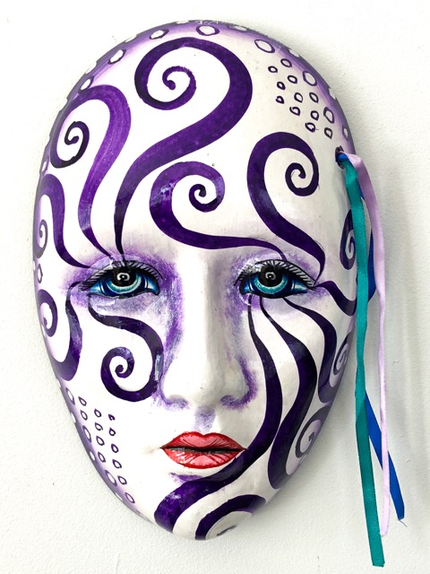 Purple Trance Wall Mask