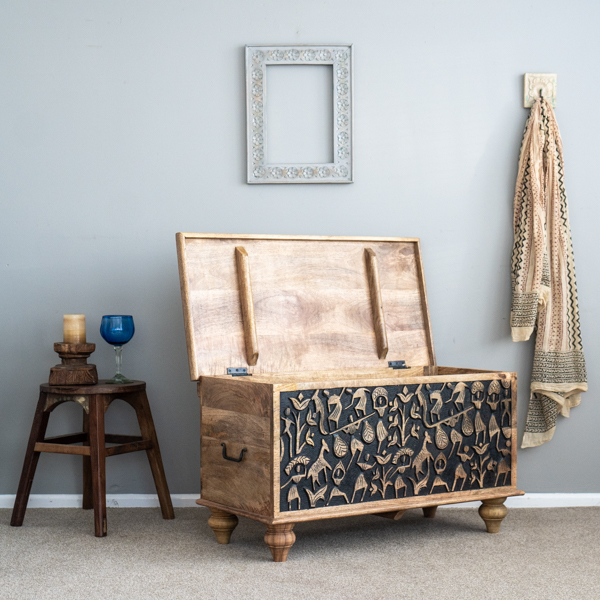Carved blanket box new arrivals