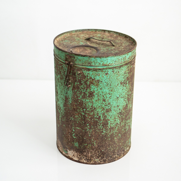 Vintage Indian Storage Canister A
