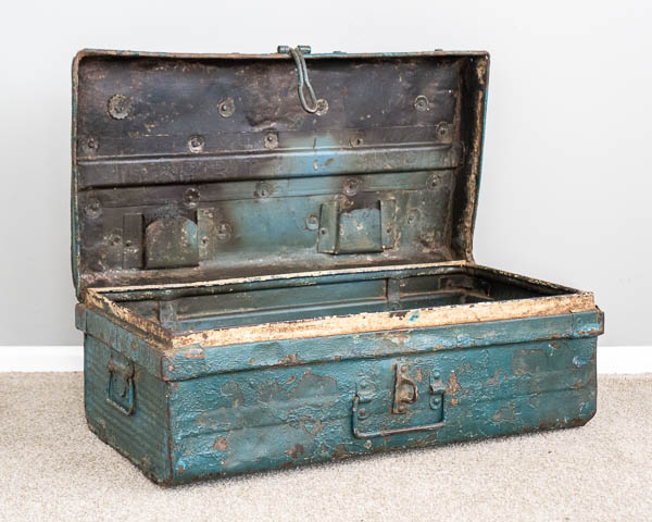 Vintage Indian Metal Suitcase 1