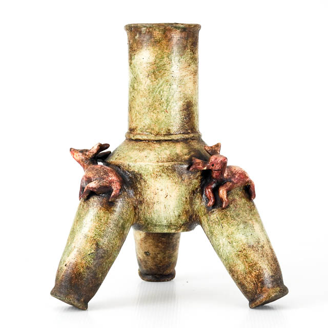 Three Legged Mexican Vase