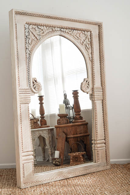 Large Ambala Mirror Furniture, Wooden Arch Mirror Nz