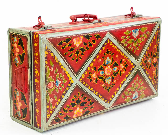 Painted Metal Suitcase 10