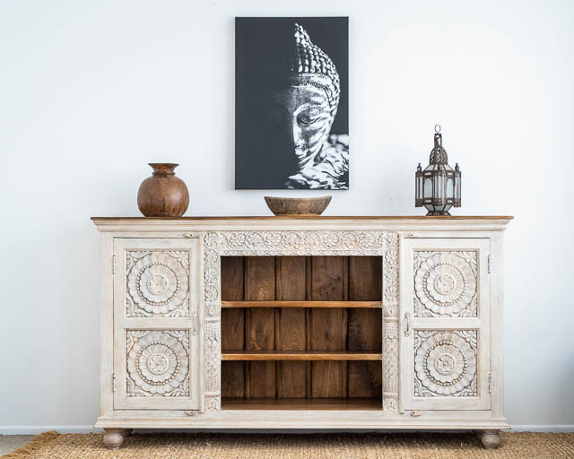 Pondicherry Tall TV Cabinet or Sideboard 