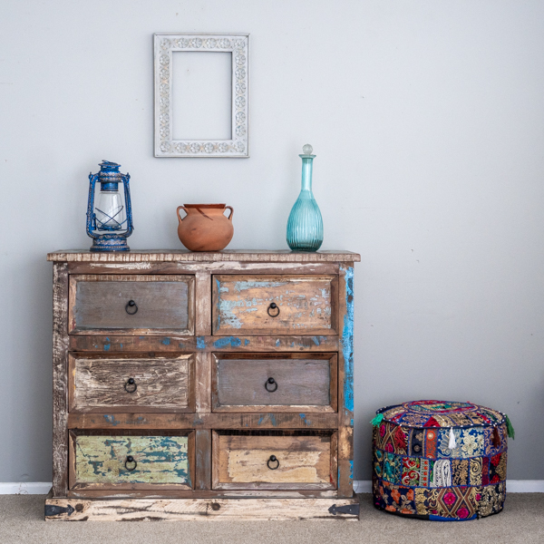 Boho Rustic 6 Drawers A