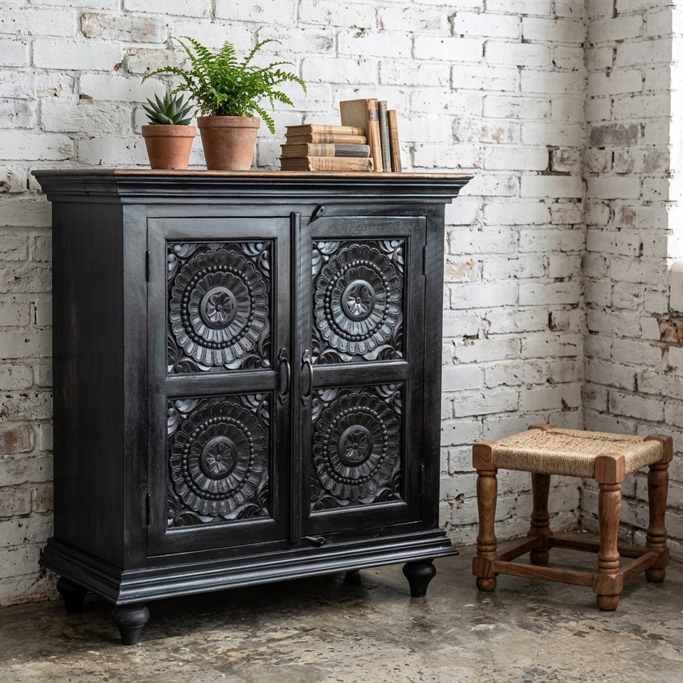 Pondicherry Sideboard Small Charcoal