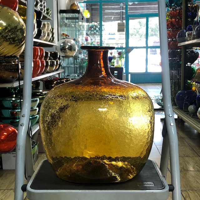 Large Mexican Vase Amber