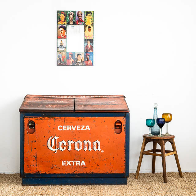 Large Vintage Corona Ice Box