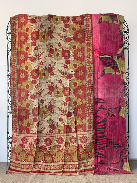Vintage Kantha Quilt 9