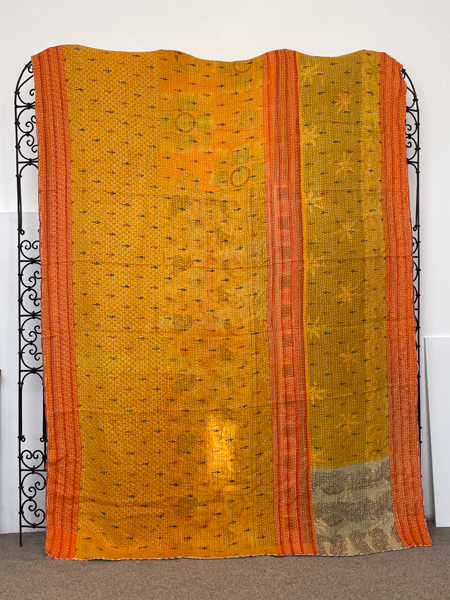 Vintage Kantha Quilt 11