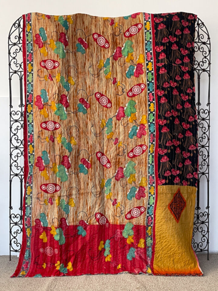 Vintage Kantha Quilt 13