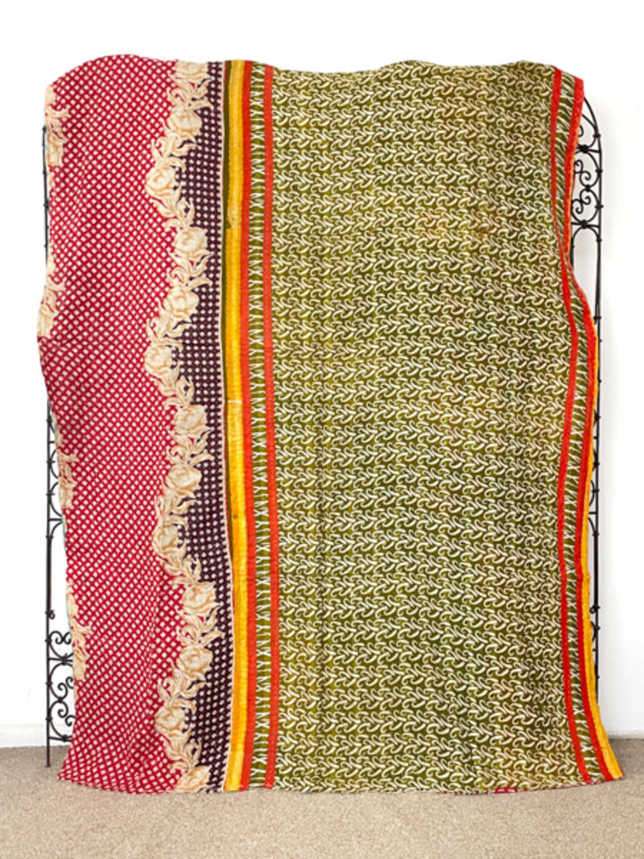 Vintage Kantha Quilt 16