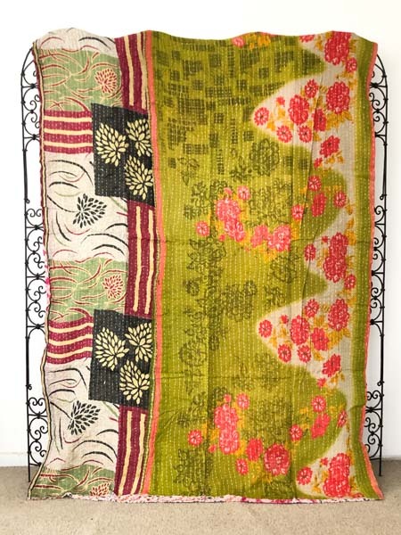 Vintage Kantha Quilt 17
