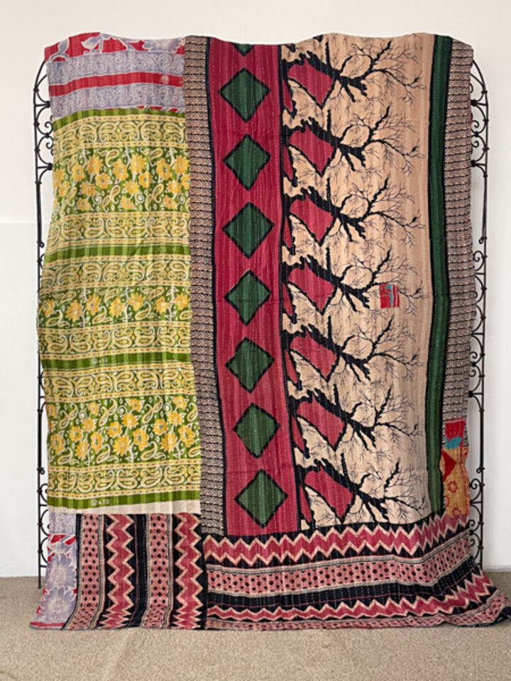 Vintage Kantha Quilt 17