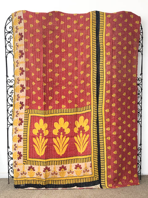 Vintage Kantha Quilt 24