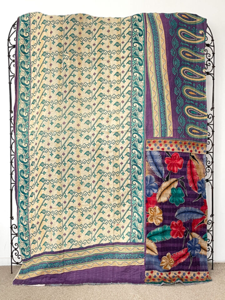 Vintage Kantha Quilt 26