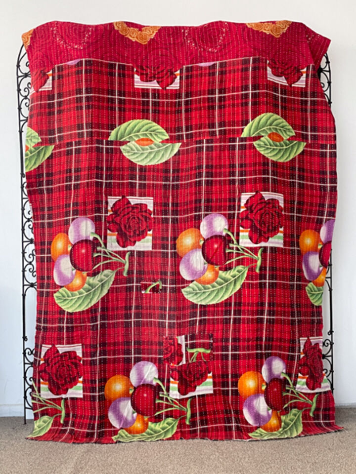 Vintage Kantha Quilt 43
