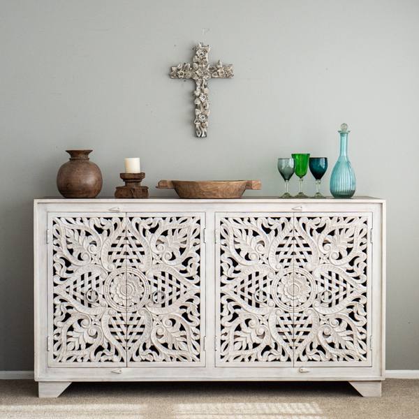 Saachi Sideboard White