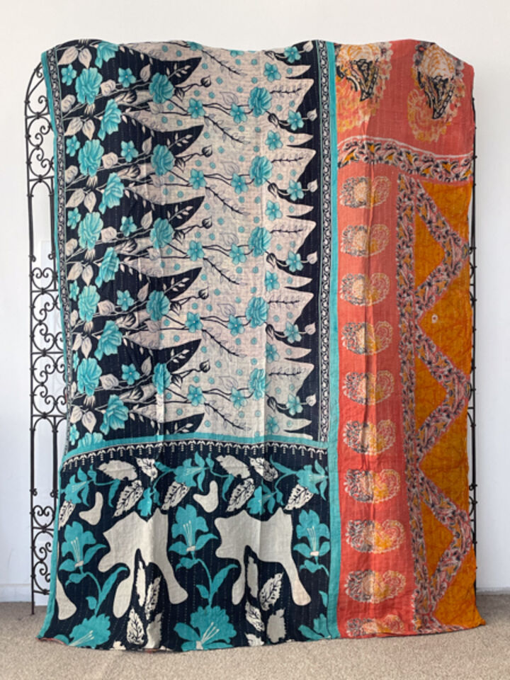 Vintage Kantha Quilt 58