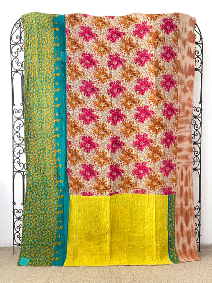 Vintage Kantha Quilt 65