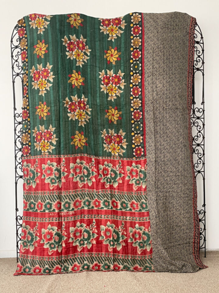 Vintage Kantha Quilt 72