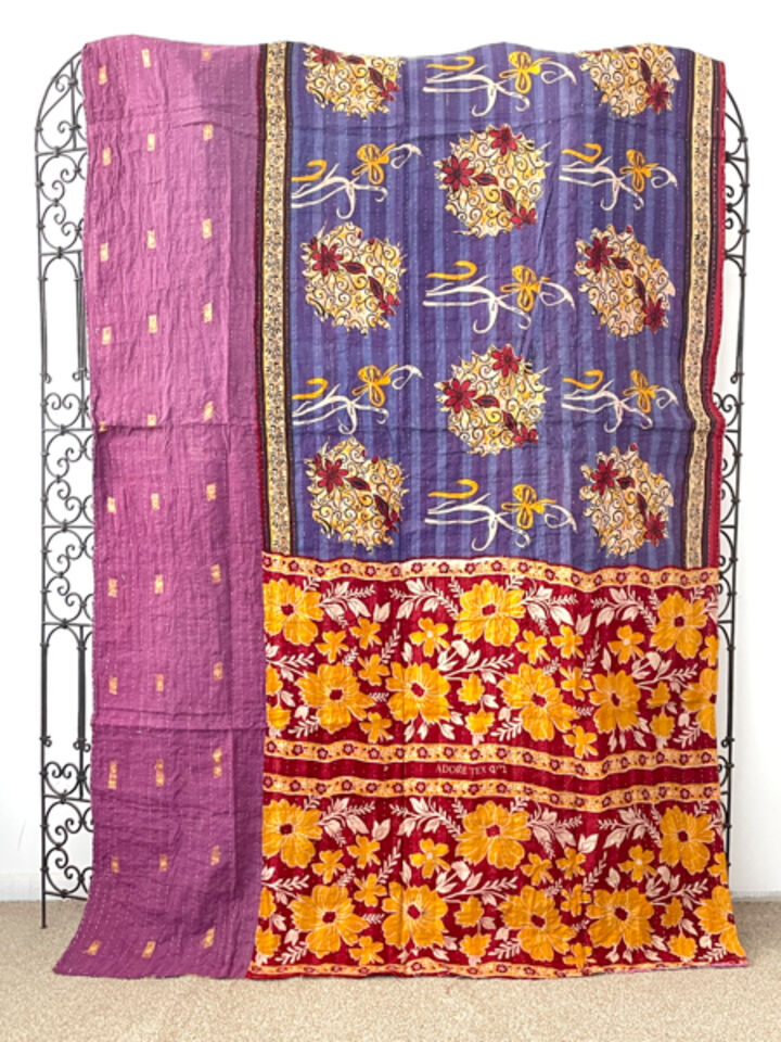 Vintage Kantha Quilt 73