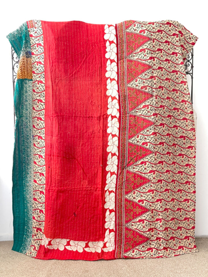 Vintage Kantha Quilt 84