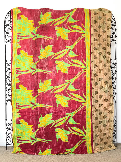 Vintage Kantha Quilt 85