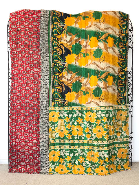 Vintage Kantha Quilt 90