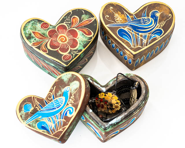 Handcrafted Clay Heart Box