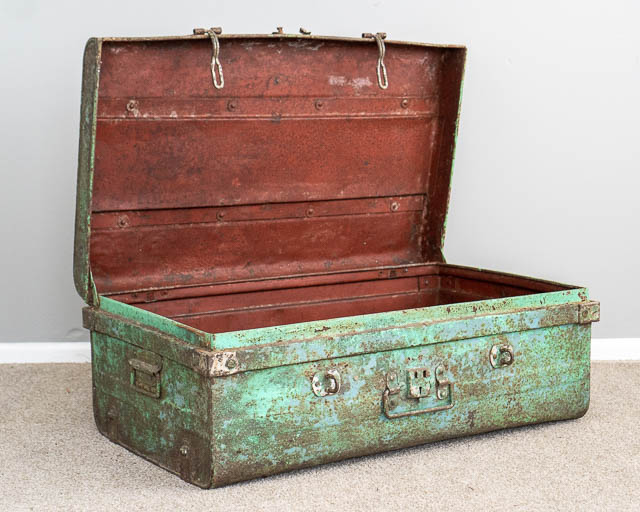 Vintage Indian Metal Suitcase 13