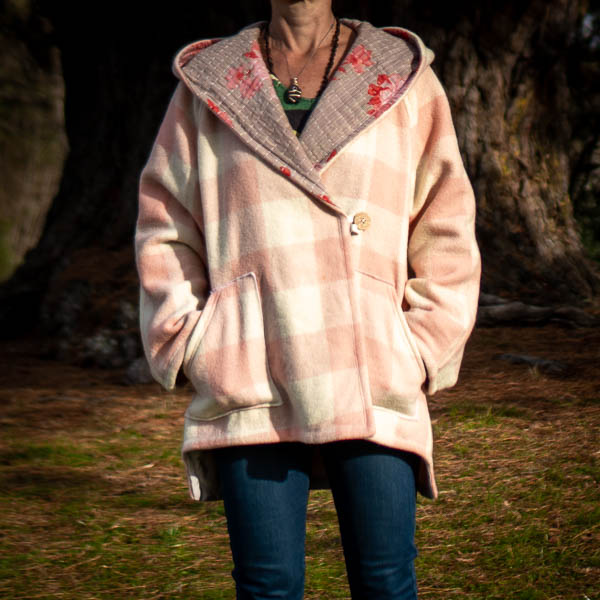 Pink Retro Blanket Jacket Size 14-16