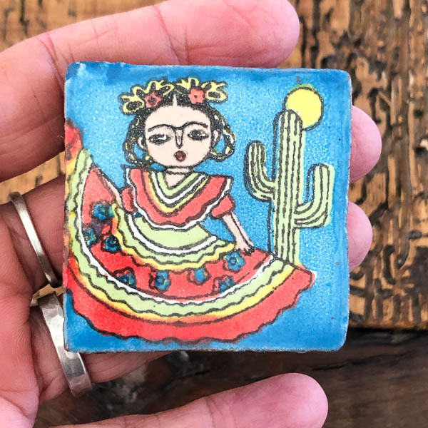 50mm x 50mm Frida Kahlo Tile 23