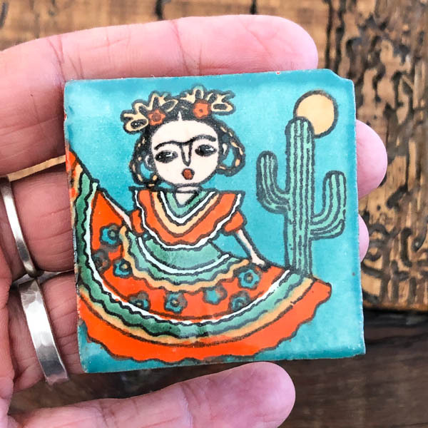 50mm x 50mm Frida Kahlo Tile 24