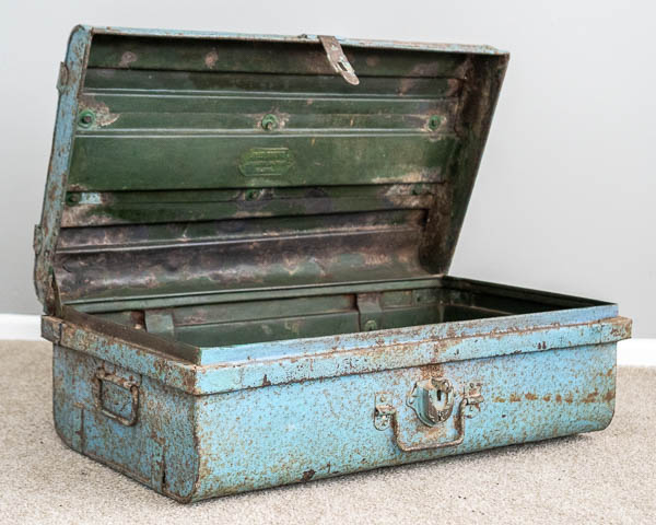 Vintage Indian Metal Suitcase 20