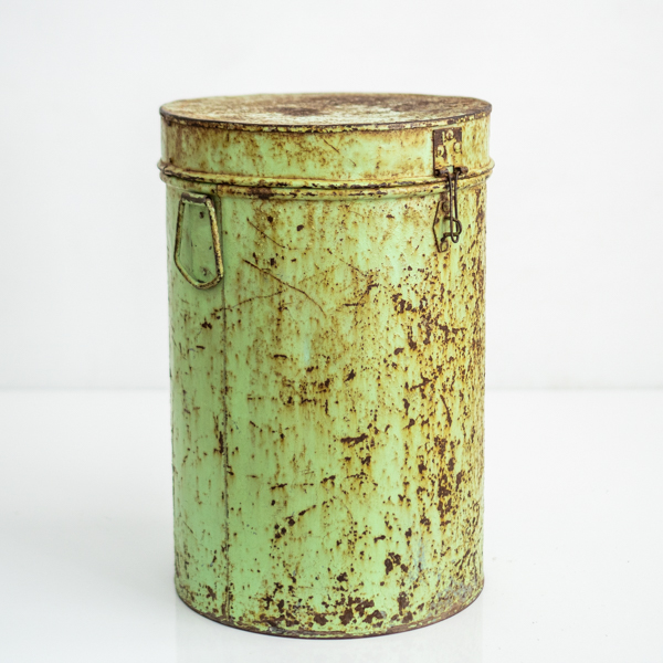 Vintage Indian Storage Canister E