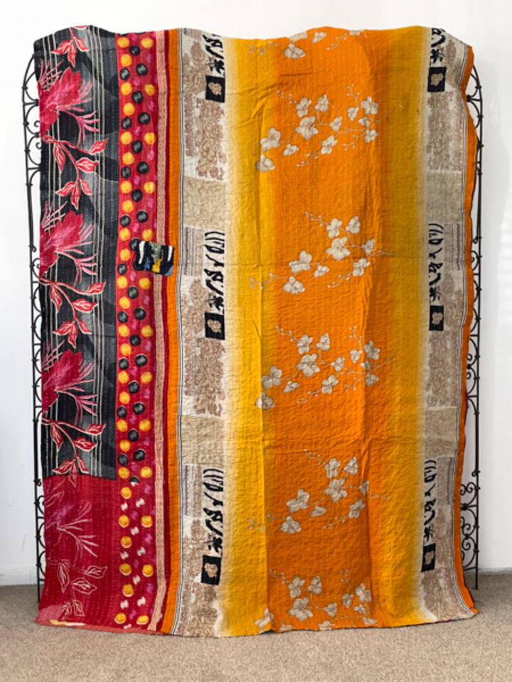 Vintage Kantha Quilt 98