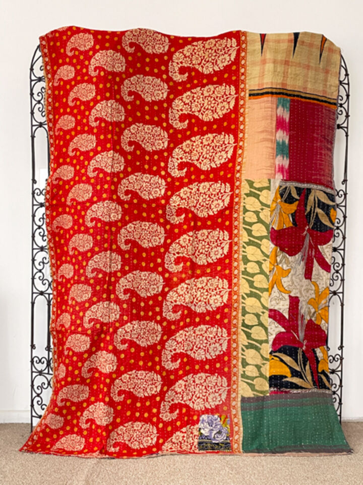 Vintage Kantha Quilt 108