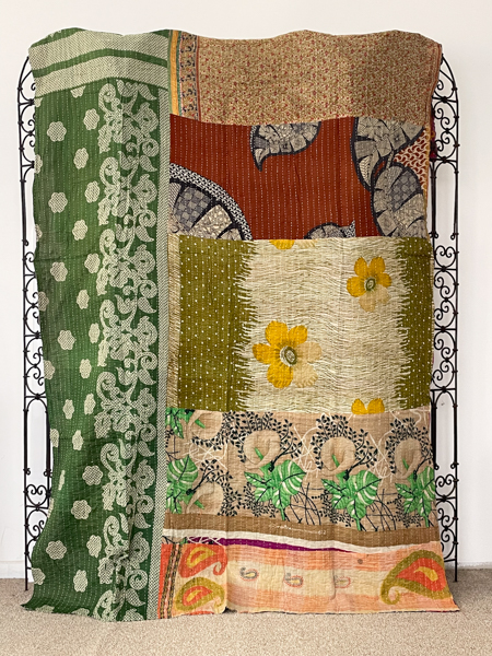 Vintage Kantha Quilt 109