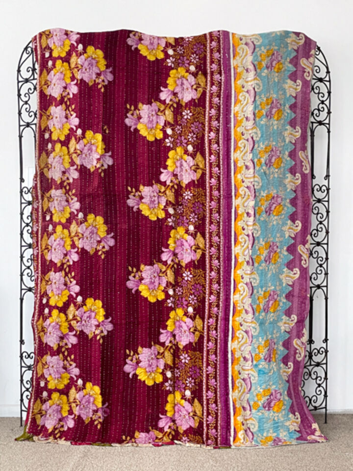 Vintage Kantha Quilt 110