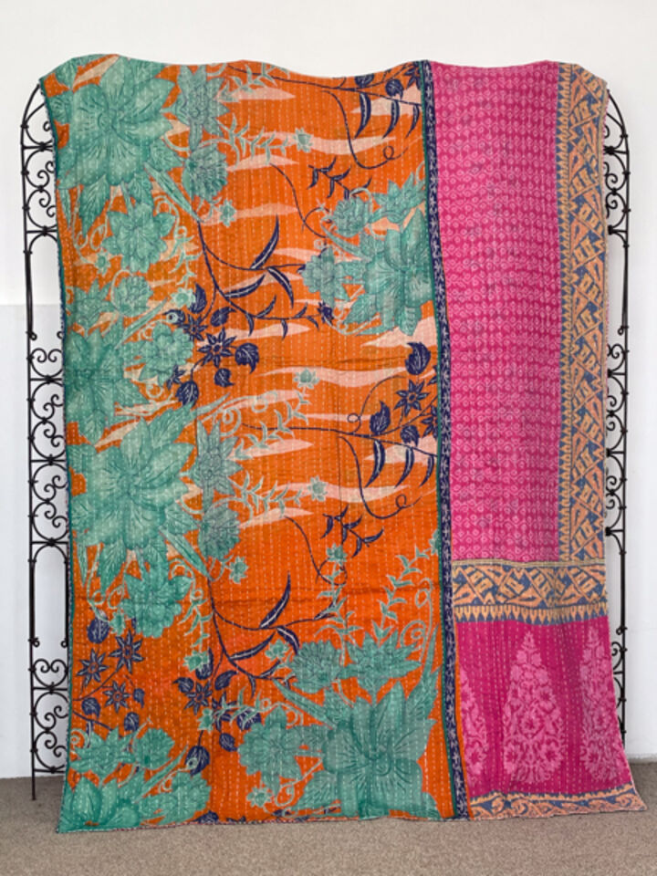 Vintage Kantha Quilt 112