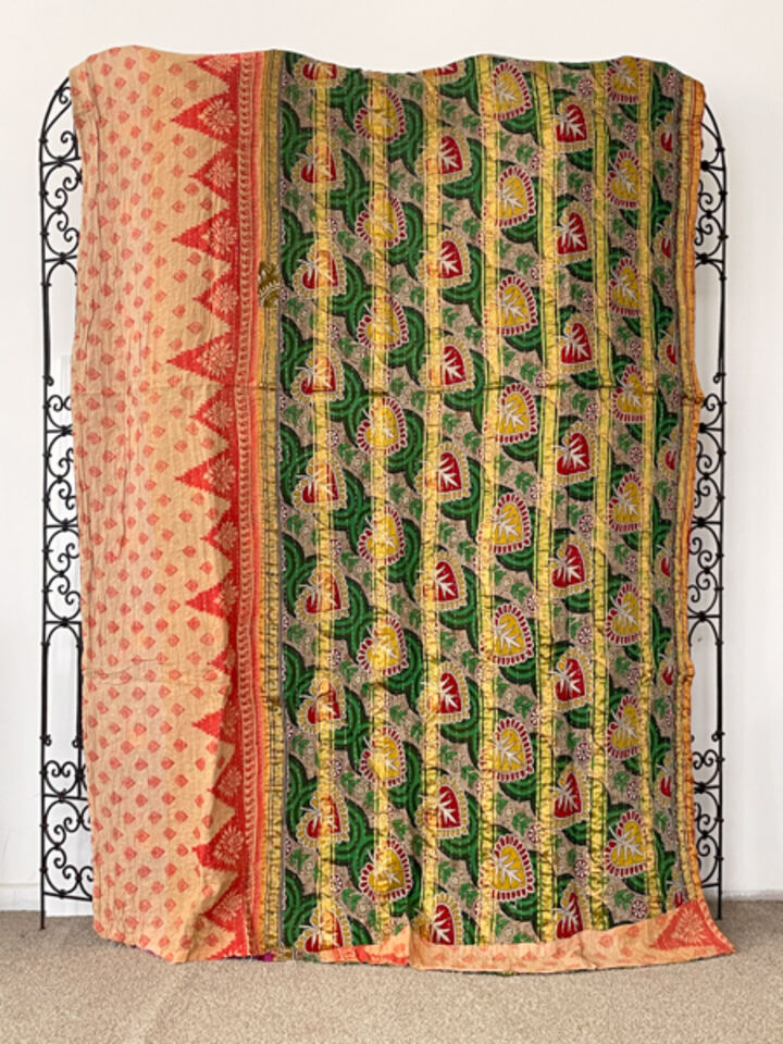 Vintage Kantha Quilt 115