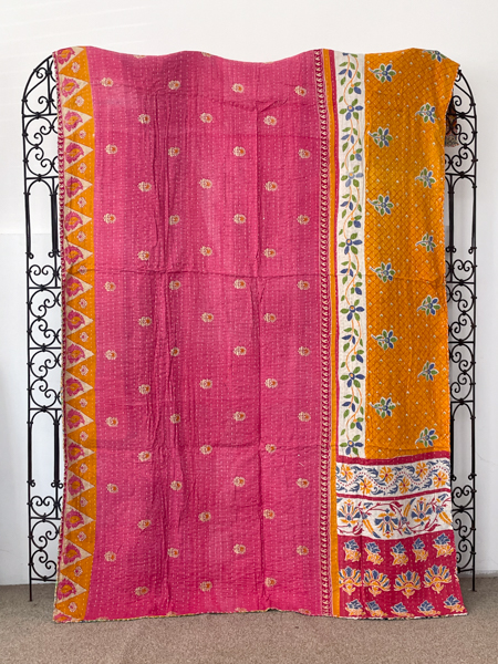 Vintage Kantha Quilt 116