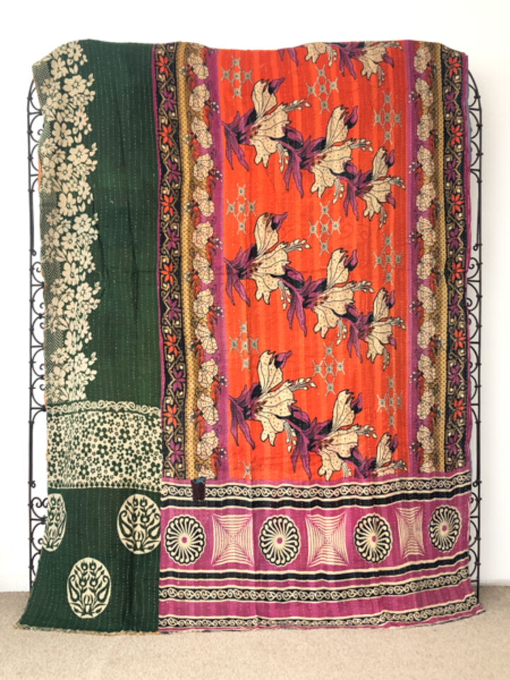 Vintage Kantha Quilt 117