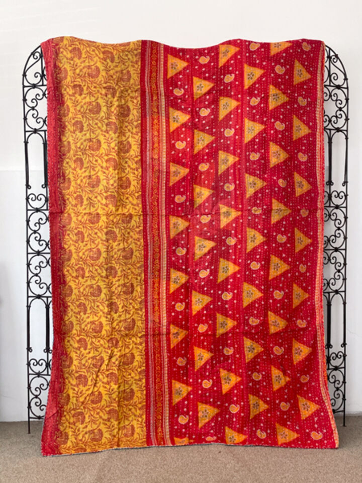 Vintage Kantha Quilt 117
