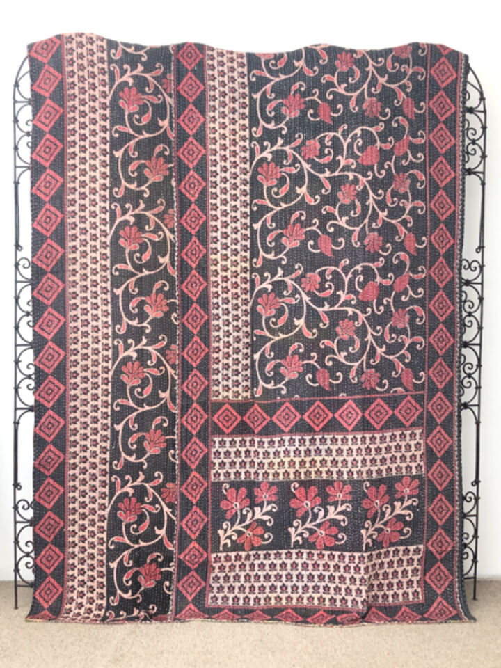 Vintage Kantha Quilt 130