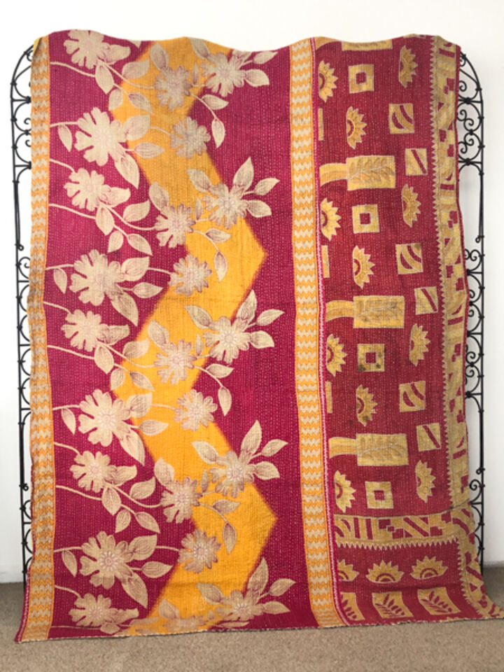Vintage Kantha Quilt 157