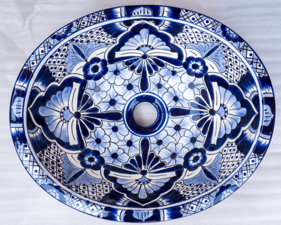 Medium Talavera Hand Basin 6