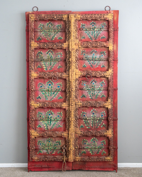 Red Village Wall Hanging Door