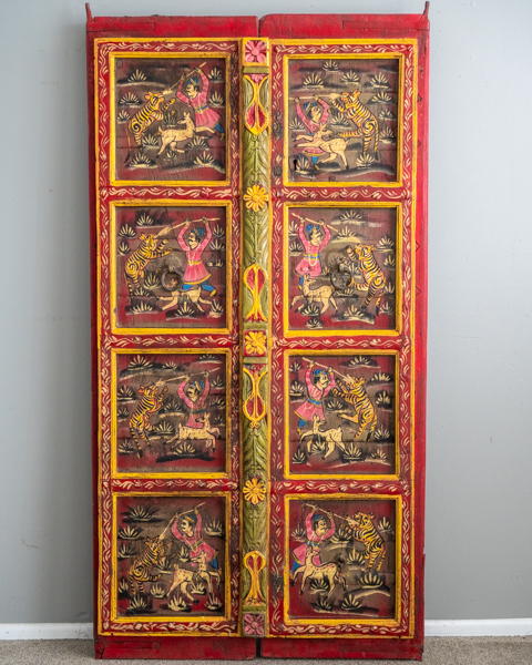 Red Warrier Wall Hanging Door